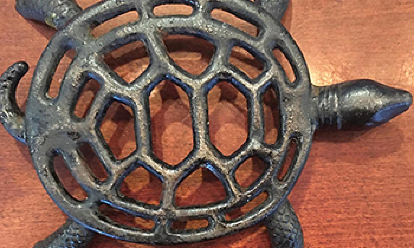 One of Rodabaugh's prized possessions is a turtle trivet her grandfather won at a Farm Bureau event decades ago