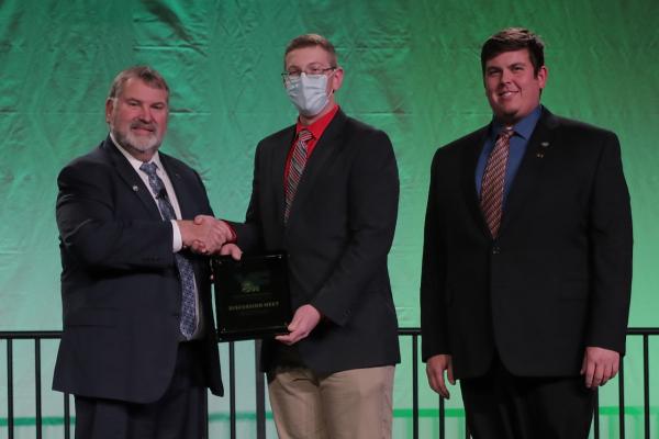 Butcher will represent Michigan this February in the 2022 American Farm Bureau Young Farmer and Rancher Collegiate Discussion Meet in Louisville, Kentucky. 